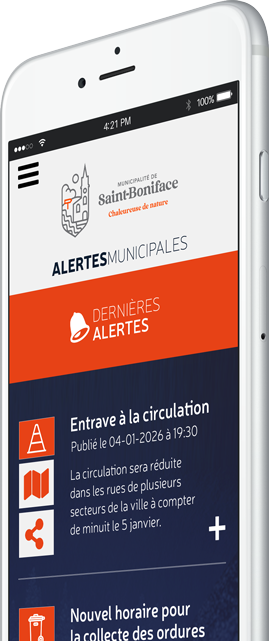 Alertes - Municipalité de Saint-Boniface